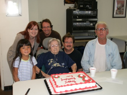 Family photo on Grandmother's birthday